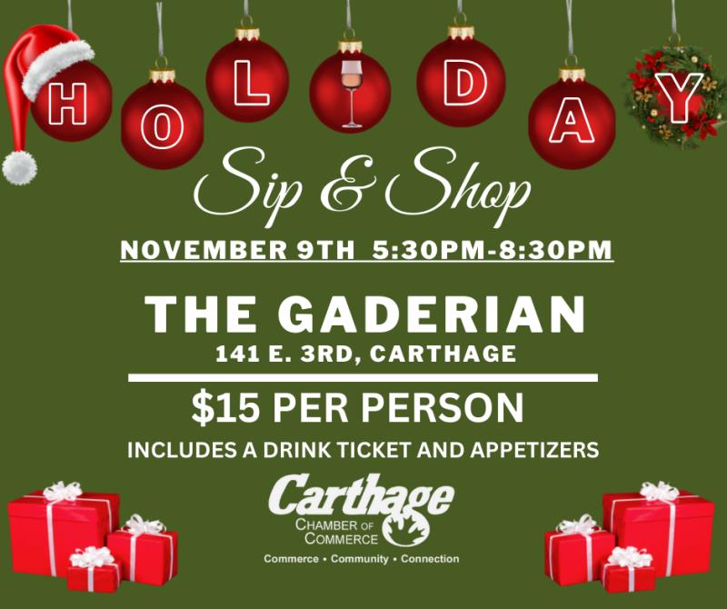 Holiday Sip & Shop